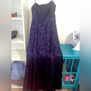 Vintage floral prom dress